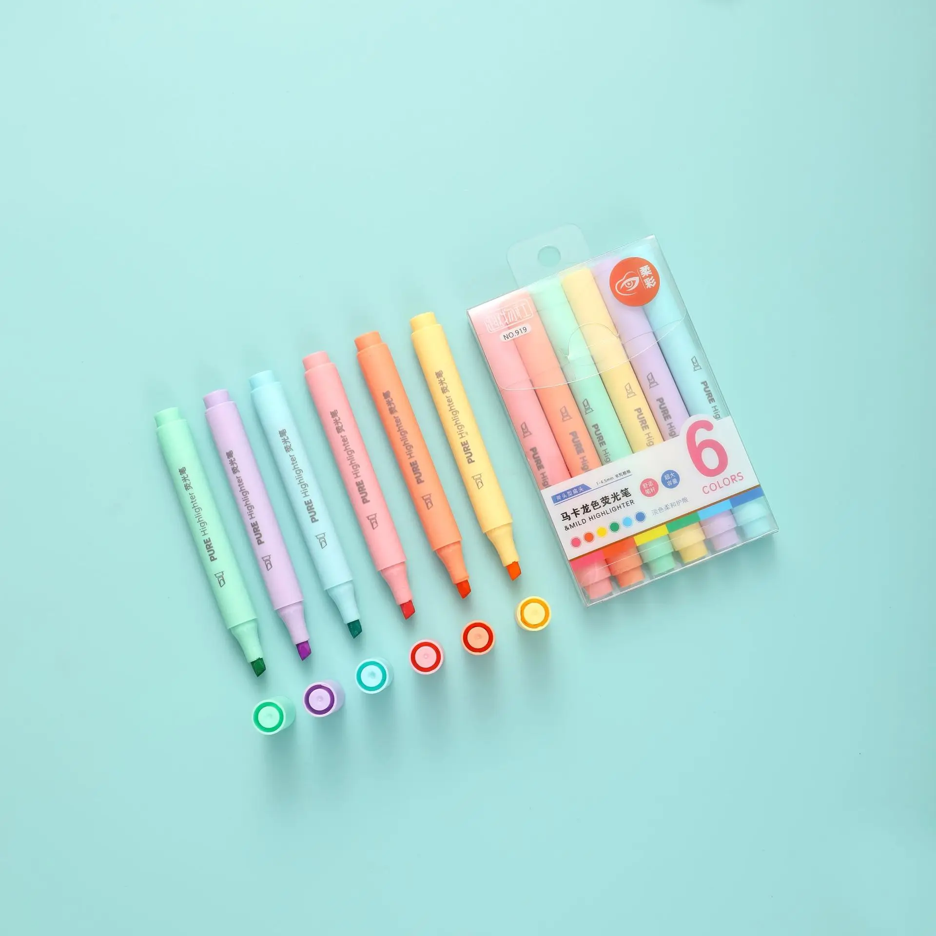 6 Teile/satz Pastell Farbe Mac – Pastel Highlighter Set Double Ended Bewertung und Preis
