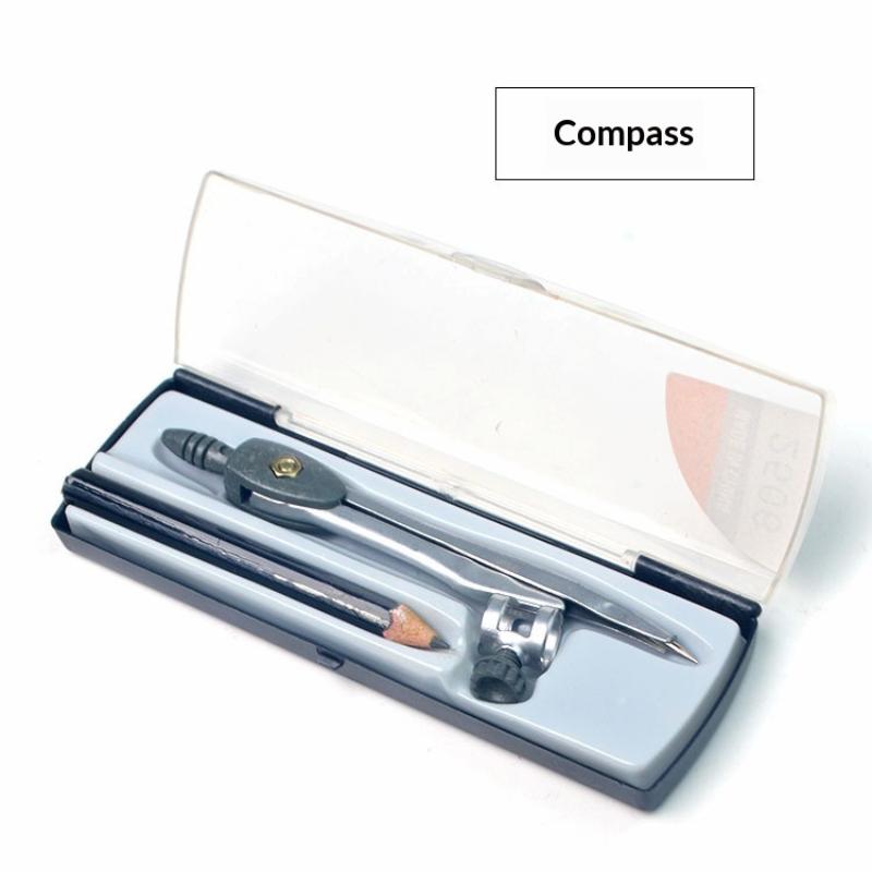 Metall-Zirkel-Set mit Verriege – Math Geometry Set With Compass Bewertung und Preis